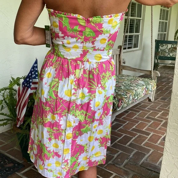 Lilly Pulitzer Strapless dress-size-10 - Picture 7 of 8
